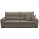 Ver imagem 2 de Sofá Retrátil Reclinável para Sala 4 Lugares 280cm Senzi F04 Veludo Marrom Claro - Lyam Decor