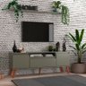 Rack para Tv com Prateleira 150cm Retro Mdf Verde Dallas - On Móveis - 1