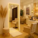 Ver imagem 6 de Espelho Led Touch Retangular 170x70cm 3 Cores Corpo Inteiro Parede Quarto Loja Banheiro Decoração