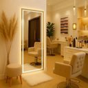 Ver imagem 4 de Espelho Led Touch Retangular 170x70cm 3 Cores Corpo Inteiro Parede Quarto Loja Banheiro Decoração