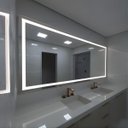 Ver imagem 2 de Espelho Led Touch Retangular 170x70cm 3 Cores Corpo Inteiro Parede Quarto Loja Banheiro Decoração