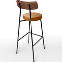 Ver imagem 7 de Kit 05 Banquetas Alta Bar Cozinha Sala De Jantar Milão L02 Couríssimo Marrom Whisky - Lyam Decor