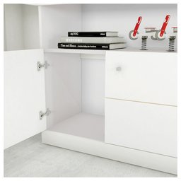 Mesa de Canto em L Escritório Computador Job Branco Caemmun - 4