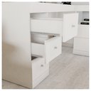 Ver imagem 3 de Mesa de Canto em L Escritório Computador Job Branco Caemmun