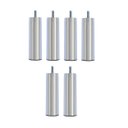 Ver imagem 1 de Kit 6 Pés Cama Box Solteiro ou Bipartida Tubo 13 Cm Cor:cromado