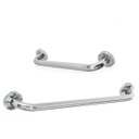 Ver imagem 1 de Alça de Apoio Kit 1 Uni 30cm Aço Inox 1 80cm Idoso Pcd Gestante Box Banheiro Escada Suporte Corrimao