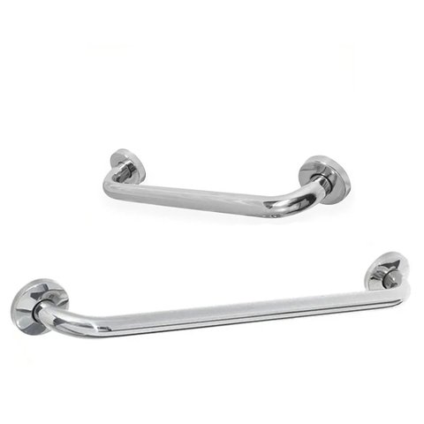 Alça de Apoio Kit 1 Uni 30cm Aço Inox 1 80cm Idoso Pcd Gestante Box Banheiro Escada Suporte Corrimao