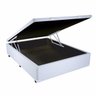 Cama Box Baú Casal 138x188 Corino Branco - 1