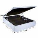 Ver imagem 2 de Cama Box Baú Casal 138x188 Corino Branco