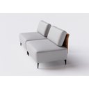 Ver imagem 5 de Sofá Dream Box Moderno Modular 2,0m Cinza com Courino Terracota - Rede Móveis