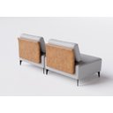 Ver imagem 4 de Sofá Dream Box Moderno Modular 2,0m Cinza com Courino Terracota - Rede Móveis