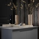 Ver imagem 3 de Cômoda / Sapateira / Multiuso HA Modelo Retrô Com Estrutura dos Pés em Madeira Tampo e Portas em MDF