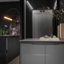 Ver imagem 2 de Cômoda / Sapateira / Multiuso HA Modelo Retrô Com Estrutura dos Pés em Madeira Tampo e Portas em MDF