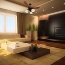 Ver imagem 3 de Ventilador de Teto Venti-Delta New Beta Preto com 3 Pás Mogno 220V