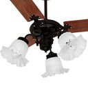 Ver imagem 2 de Ventilador de Teto Venti-Delta New Beta Preto com 3 Pás Mogno 220V