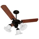 Ver imagem 1 de Ventilador de Teto Venti-Delta New Beta Preto com 3 Pás Mogno 220V