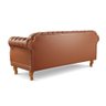 Sofá Chesterfield Duque 3 Lugares Couro Ecológico Caramelo 302 - 3