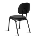 Ver imagem 3 de Cadeira Ágata Secretária Pé Palito Garfo Courvin Preto