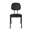 Ver imagem 2 de Cadeira Ágata Secretária Pé Palito Garfo Courvin Preto