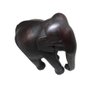Elefante De Madeira Ébano Africano 33Cm - 4