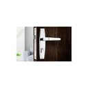 Ver imagem 2 de Fechadura Fit 40mm Papaiz Externa Espelho Cromado Maçaneta Alavanca