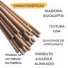Vareta De Madeira Artesanato Eucalipto Lisa 10mm X 1m 10 Uni - 2