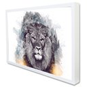 Ver imagem 2 de Quadro Decorativo Selvagem em Moldura Caixa TaColado Moldura Trad 1cm Madeira Escura sem Vidro 30 x