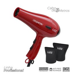 Secador LIZZ Profissional Fashion vermelho - 127V (2000 watts) / 220V (2200 watts) 2000 watts - - 2