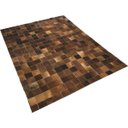 Ver imagem 2 de Tapete de Couro Castanho 1,50x2,00 sem Borda Peça 10x10cm