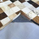 Ver imagem 3 de Tapete de Couro Marrom Misto 1,50x1,50 com Bordas Peça 10x10