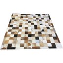 Ver imagem 1 de Tapete de Couro Marrom Misto 1,50x1,50 com Bordas Peça 10x10