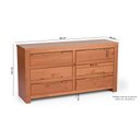 Ver imagem 4 de Cômoda 6 Gavetas Madeira Maciça Madma 