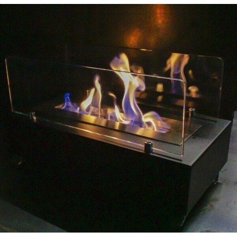 Lareira Ecológica a Álcool ou Etanol Aço Preta 60cm - Etna