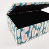 Caixa Decorativa Azul E Rosa 7x25x15cm Pedras M - 6