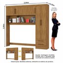 Ver imagem 3 de Guarda Roupa Casal Modulado Sevilha 5 e 2 Portas 8 Gavetas Carioca Móveis