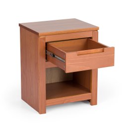 Mesa de Cabeceira 1 Gaveta 1 Nicho Madeira Maciça Madma Artemobili - 10