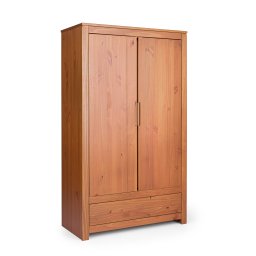 Guarda-Roupa Solteiro 2 Portas 1 Gaveta Madeira Maciça Madma  - 3