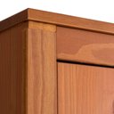 Ver mais imagens de Guarda-Roupa Solteiro 2 Portas 1 Gaveta Madeira Maciça Madma Marrom/Garapa