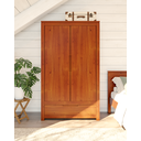 Ver imagem 2 de Guarda-Roupa Solteiro 2 Portas 1 Gaveta Madeira Maciça Madma 