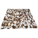 Ver imagem 1 de Tapete de Couro Castanho Malhado 1,50x1,50 com Bordas