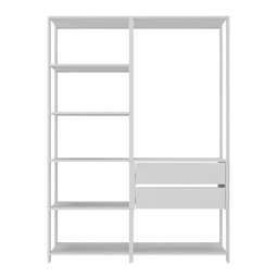 Armário de Cozinha Modulada Compacta 135cm 2 Peças com 2 Gavetas Multimóveis Mp2284 Branco - 4