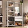 Armário de Cozinha Modulada Compacta 135cm 2 Peças com 2 Gavetas Multimóveis Mp2284 Branco - 1