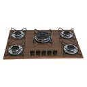 Ver imagem 1 de Cooktop Gás 5 Bocas Chama Tripla 127/220 Madeira