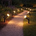 Ver imagem 2 de Kit 8 Luminárias Espeto para Jardim Preto Projetor Iluminação Bivolt Lâmpada E27 Summer Dital