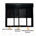 Ver imagem 2 de Janela de Aluminio com Persiana Preta Integrada 140x120cm