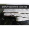 Toalha de Mesa Quadrada 6 Lugares Tecido Oxford Poá Cinza - 220x140cm - 2