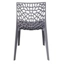 Ver imagem 4 de Kit 4 Cadeiras Empilhável Inmetro Gruvyer Fratini Polipropileno Cinza Capacidade Suporta 182 Kg