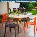 Ver imagem 5 de Kit 4 Cadeiras Empilhável Inmetro Gruvyer Fratini Polipropileno Cinza Capacidade Suporta 182 Kg