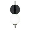 Ver imagem 2 de Luminária Arandela Parede Jabuticaba Luxo Globo 12 Preto