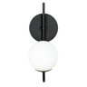 Luminária Arandela Parede Jabuticaba Luxo Globo 12 Preto - 2